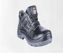 Hillson Soccer Real Leather Steel Toe Safety Shoes Black_0
