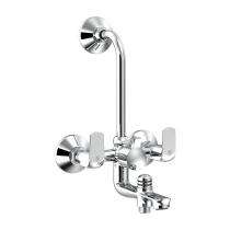 R.N. Chrome Plated 3 in 1 Wall Mixer With L-Bend Faucet RNSOP24G20_0