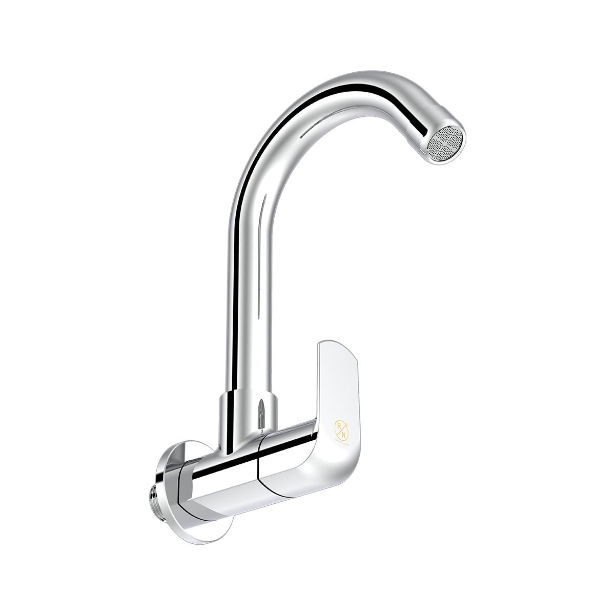 R.N. Chrome Plated Wall Mounted Sink Cock Faucet RNSOP24G09_3