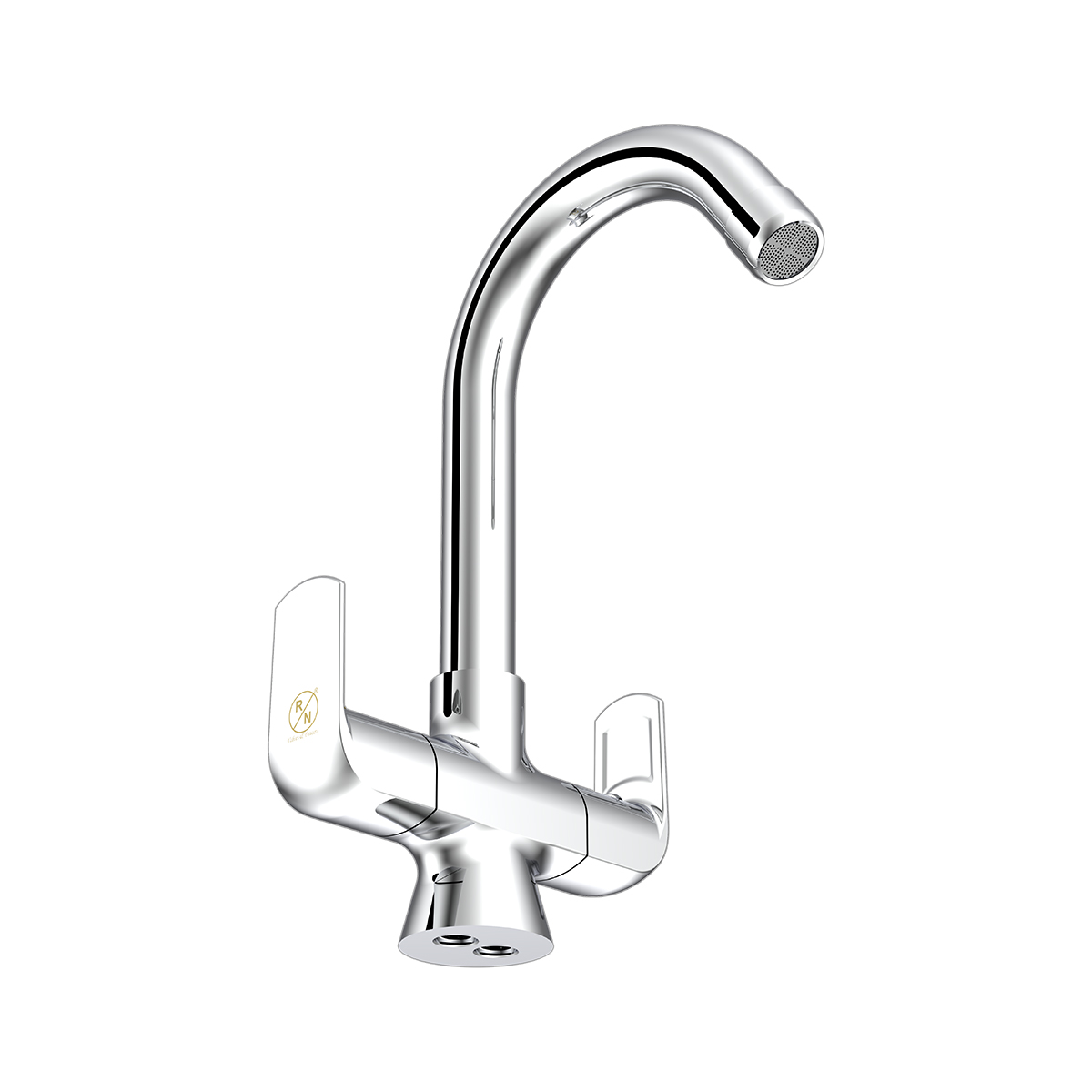 R.N. Chrome Plated Center Hole Basin Mixer Faucet RNSOP24G27_4