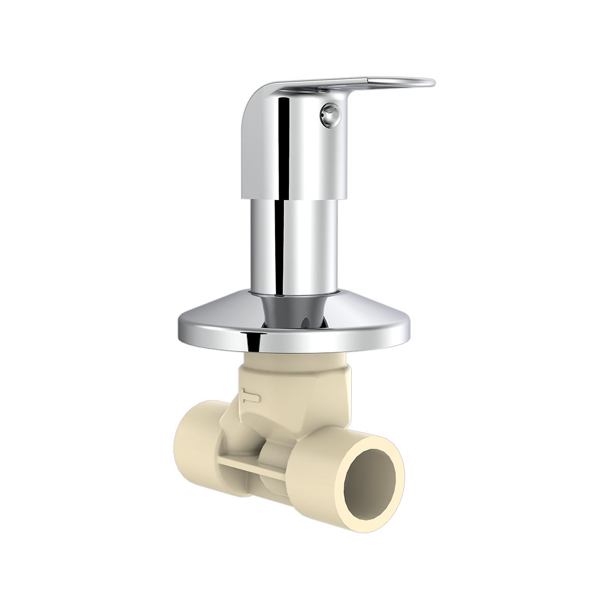 R.N. Chrome Plated CPVC Concealed Stop Cock Faucet RNSOP24G04_1