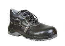 Zain Leather Steel Toe Safety Shoes Black_0