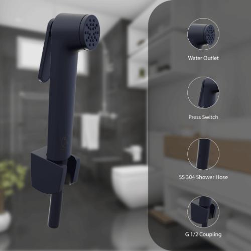 R.N. Black Matte Finish Health Faucet 5405_1