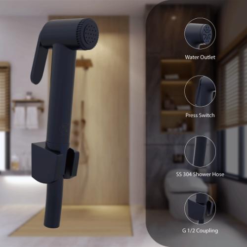 R.N. Black Matte Finish Health Faucet 5415_1