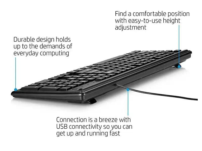 HP Wired Black Computer Keyboard_2