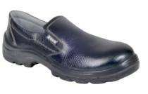 Zain ZM-08 Buff Barton Genuine Leather Steel Toe Safety Shoes Black_0