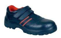 Zain ZM-07 Buff Barton Genuine Leather Steel Toe Safety Shoes Navy Blue_0
