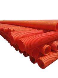 TELEMEP 175 mm Double Wall Corrugated Pipe 6 m 450 N 1.4 mm_0