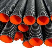 AQUAMEP 175 mm Double Wall Corrugated Pipe 6 m SN 4-SN 8 1.5 mm_0