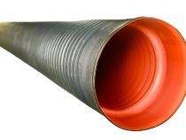 AQUAMEP 600 mm Double Wall Corrugated Pipe 6 m SN 4-SN 8 3.5 mm_0