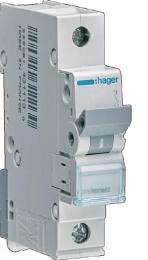 Hager h3 NCN106N Single Pole 6 A C Curve MCB_0