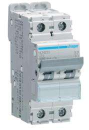 Hager h3 NCN225N Double Pole 25 A C Curve MCB_0