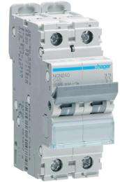 Hager h3 NCN240N Double Pole 40 A C Curve MCB_0