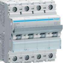 Hager h3 NCN425N Four Pole 25 A C Curve MCB_0