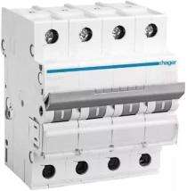 Hager h3 NCN440N Four Pole 40 A C Curve MCB_0