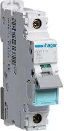 Hager h3 NDN110N Single Pole 10 A D Curve MCB_0