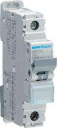 Hager h3 NDN163N Single Pole 63 A D Curve MCB_0