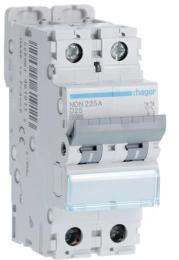 Hager h3 NDN225N Double Pole 25 A D Curve MCB_0