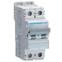 Hager h3 NDN263N Double Pole 63 A D Curve MCB_0