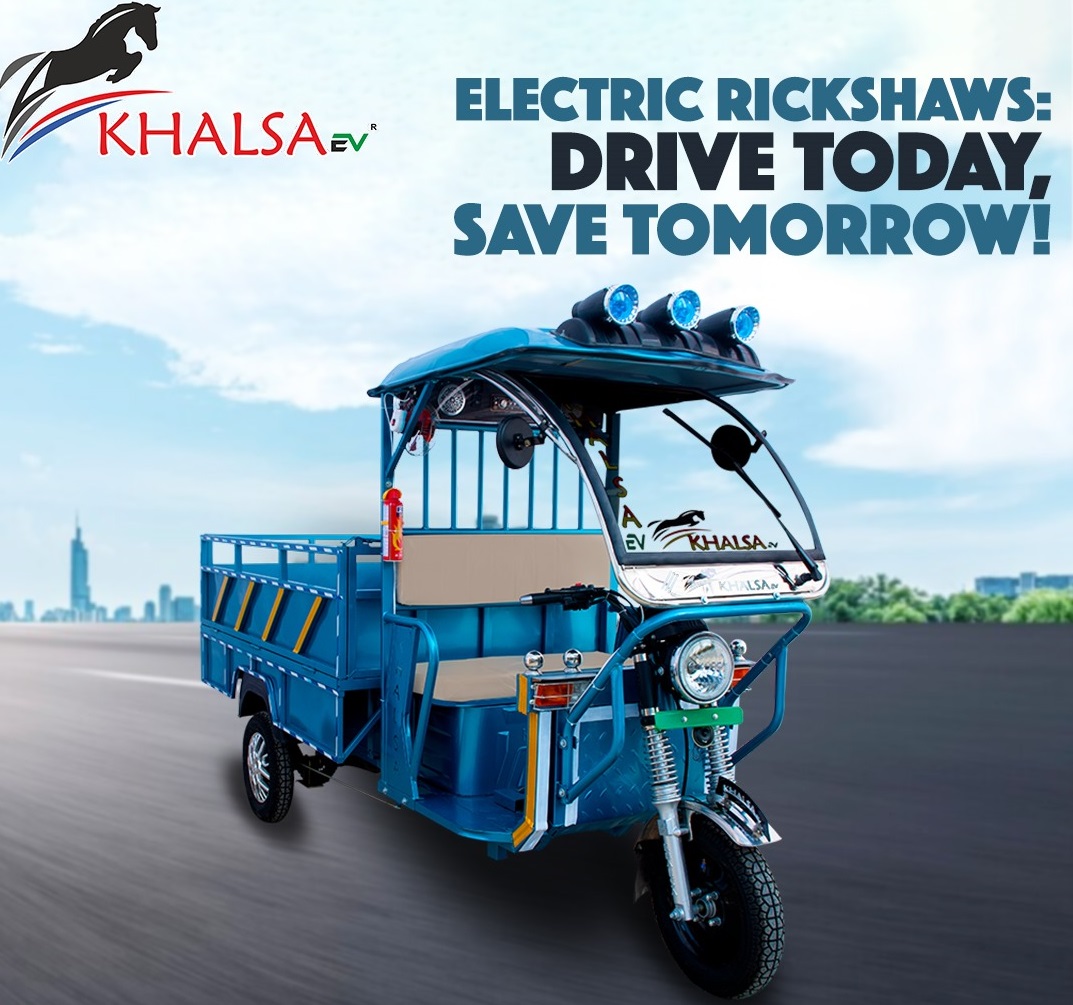 KhalsaEV 100 km 90 - 105 Ah Electric Rickshaw_1