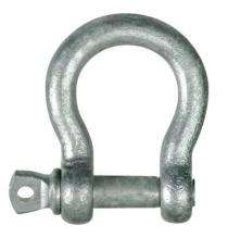 UNIQUE Grade 30 Round Pin Bow Shackle 6 - 24 mm 8 ton_0