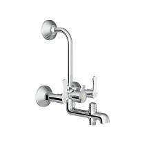 R.N. Chrome Plated 3 in 1 Wall Mixer With L-Bend Faucet RNMAL24G20_0