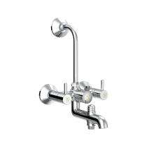 R.N. Chrome Plated 3 in 1 Wall Mixer With L-Bend Faucet RNROP24G20_0