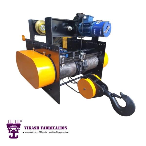 Vikash Fabrication Non-Flame Proof Trolley Suspended 6 m Lift Electric Wire Rope Hoist_1