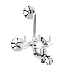 VMAC Chrome Finish 3 in 1 Wall Mixer Faucet CU - 111_0