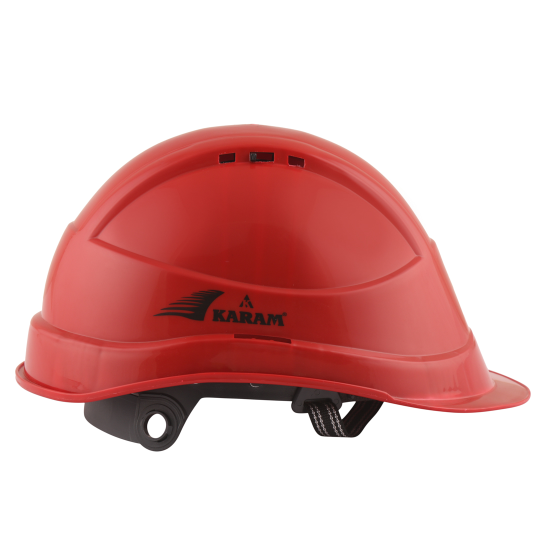 Karam Polypropylene Copolymer Red Air Ventilated Safety Helmets PN541_2