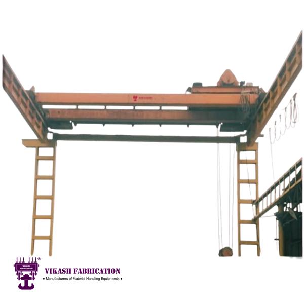 Vikash Fabrication 3 - 100 ton EOT Crane Double Girder Push Button or Remote Control_1