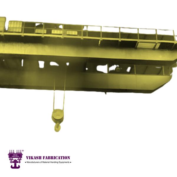 Vikash Fabrication 3 - 100 ton EOT Crane Double Girder Push Button or Remote Control_4