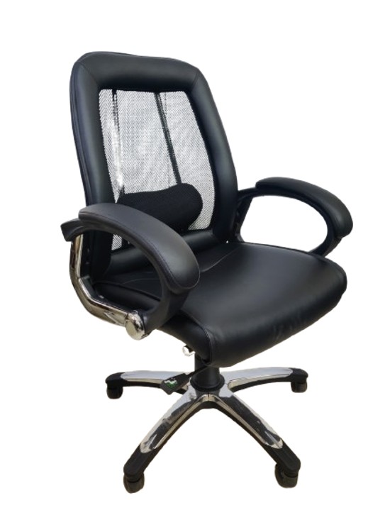 Sultan Revolving Black 1080 x 635 x 605 mm Stainless Steel Office Chairs_1