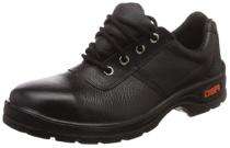 TIGER Lorex Leather Steel Toe Safety Shoes Black_0
