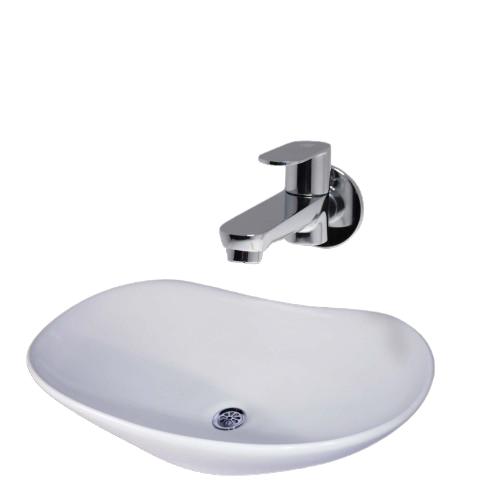 D&B Bathware Polished Bib Cocks Faucet Long Body Brass Tap Chrome_1