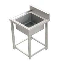 Nextn Stainless Steel Single Sink Unit 18 x 18 x 12 inch Silver_0