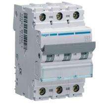 Hager h3 NDN332N Three Pole 32 A D Curve MCB_0