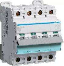 Hager h3 NDN420N Four Pole 20 A D Curve MCB_0