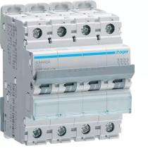 Hager h3 NDN440N Four Pole 40 A D Curve MCB_0