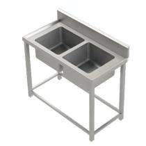 Nextn Stainless Steel Double Sink Unit 18 x 18 x 12 inch Silver_0