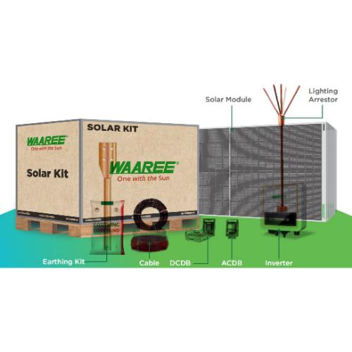 WAAREE 3 kW Single Phase Mono PERC Bifacial Non DCR On Grid Solar Solution_2