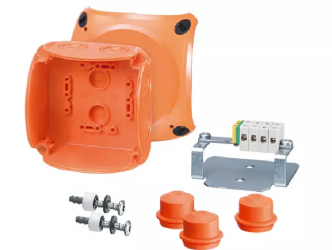 HENSEL FK 0402 104 x 104 x 70 mm Wall Mounted 5 Pole Junction Boxes_0