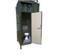 Anteya Design Mild Steel 10 ft Portable Toilet Cabin Green_0