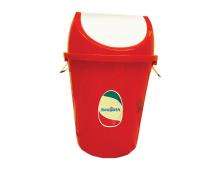 Swagath Flip Top Bins Red 50 L Plastic_0
