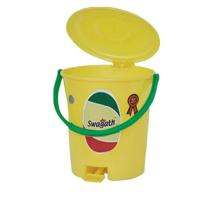 Swagath Foot Operated Bins Yellow 7 L Plastic_0