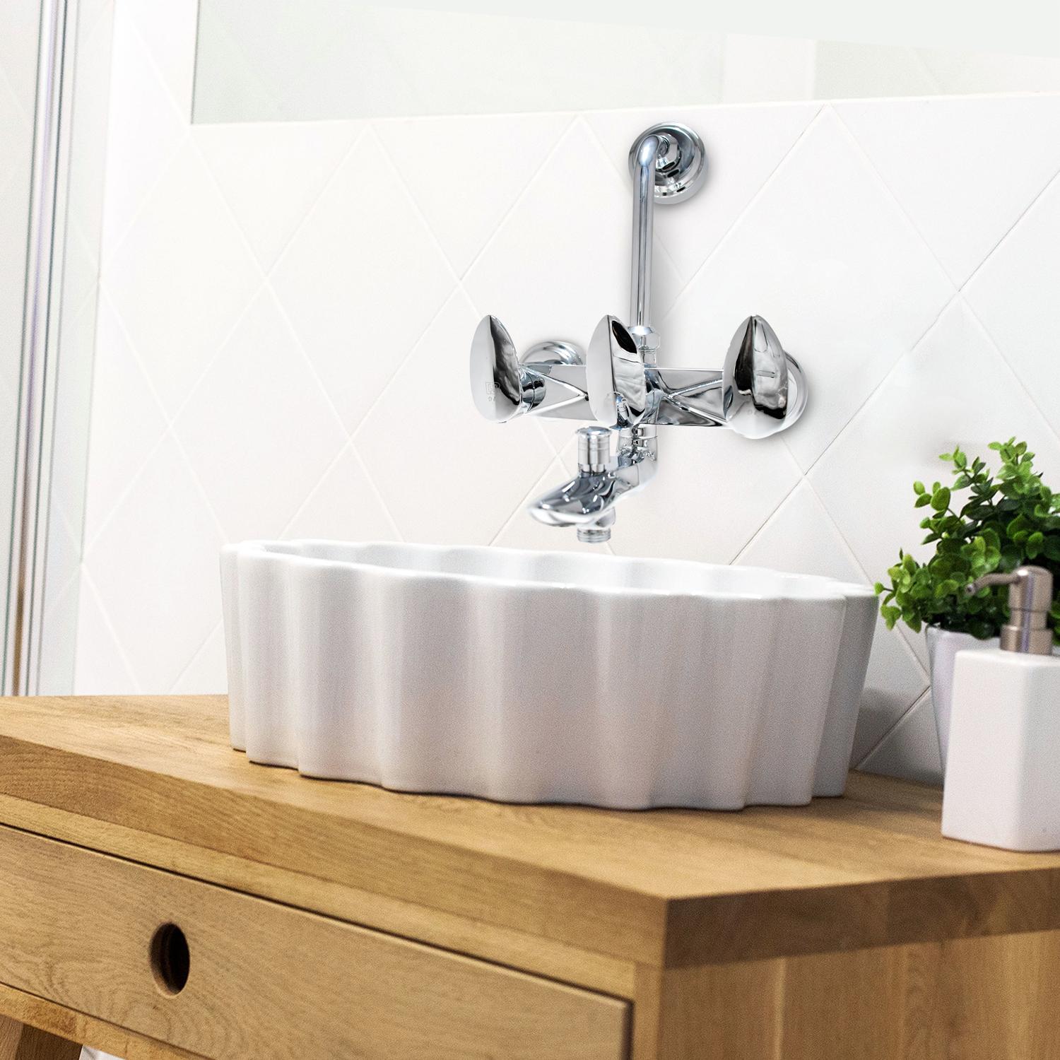 D&B Bathware Chrome Plated Wall Mixers Faucet NAUTICA - 6107_4