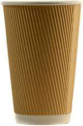 Ripple Paper Coffee Disposable Cups 360 mL Brown_0