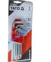 YATO 10 - 50 mm L Type Allen Keys YT-58827 152 mm 86 mm_0