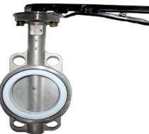 Dharnidhar 1600 mm Manual Stainless Steel Butterfly Valve PTFE Lined_0
