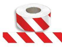 150 mm Adhesive PVC Warning Tape 60 micron Red and White_0